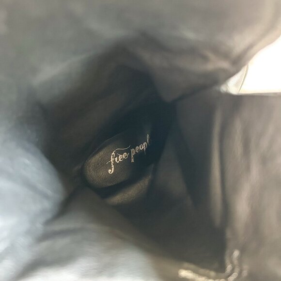 Free People Shayne Tall Western Boots Black Leather Size 36 / 6 - Picture 10 of 10